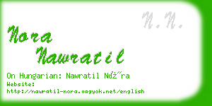 nora nawratil business card